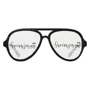 Groomsman-Wedding,-Bachelor-party-tie Aviator Sunglasses