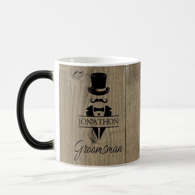 Groomsman Wedding Color Morph Mug (Left)