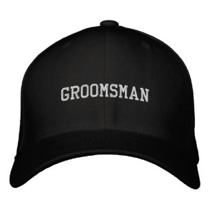 'Groomsman' Wedding Crew Cool Photographs Bachelor Embroidered Baseball Cap