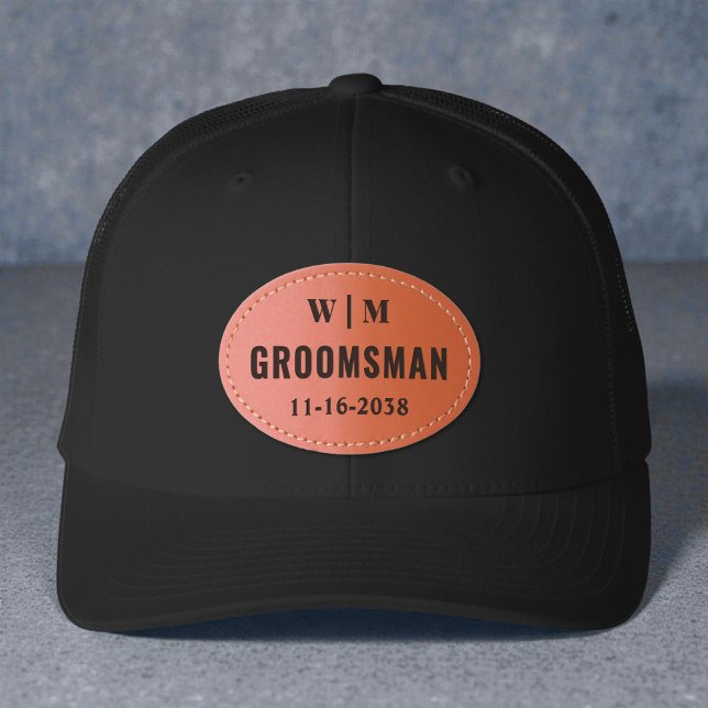Groomsman Wedding Party Leather Patch Hat (Groomsman Wedding Party Leather Patch Hat)