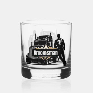 Groomsman Whiskey Glass