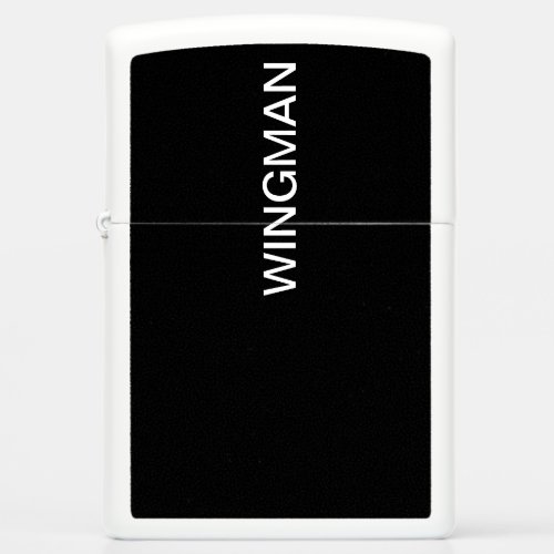 Groomsman Wingman Gift Black  Zippo Lighter