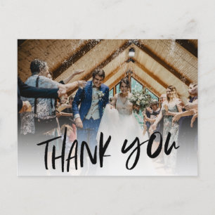 Groomsmen Best Man Photo Wedding Thank You Postcard