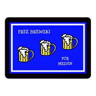 Groomsmen Blue with Brewski Card