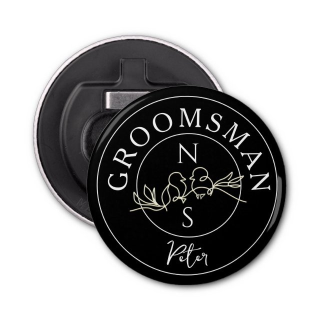 Groomsmen  bottle opener (Front)