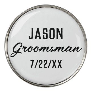 Groomsmen Gift Custom Text Wedding Favor Golf Ball Marker
