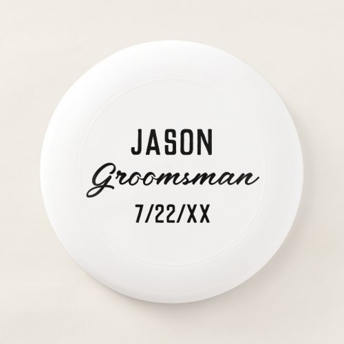 Groomsmen Gift Custom Text Wedding Favor Wham-O Frisbee