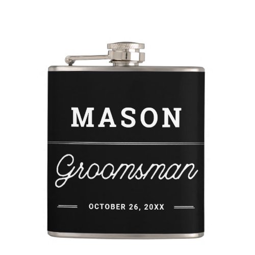 Groomsmen Gift Personalized Flask