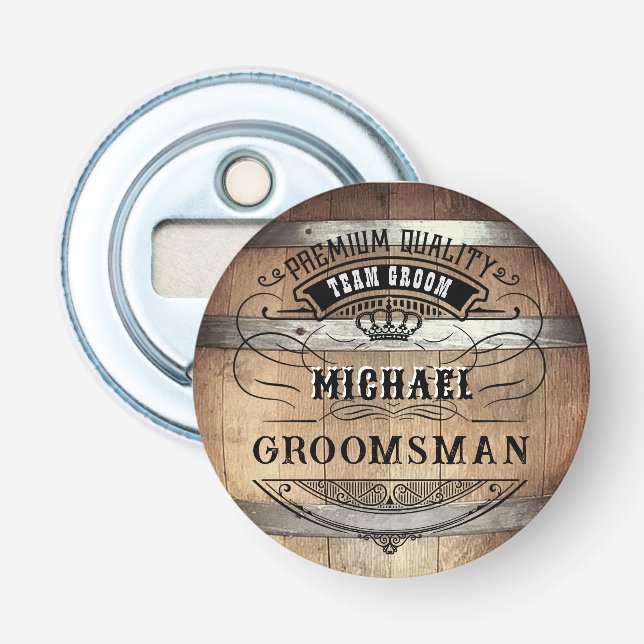 Groomsmen Gifts Bottle Opener (Front)