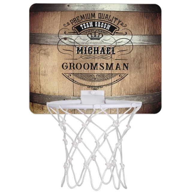 Groomsmen Gifts Mini Basketball Hoop (Front)