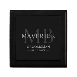 Groomsmen Gifts Monogram Wedding Favors Best Man Gift Box