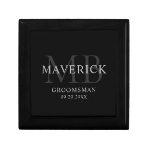 Groomsmen Gifts Monogram Wedding Favors Best Man Gift Box