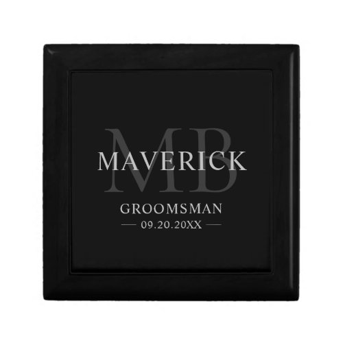 Groomsmen Gifts Monogram Wedding Favors Best Man Gift Box