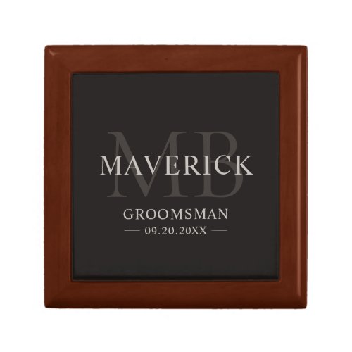 Groomsmen Gifts Monogram Wedding Favors Best Man Gift Box