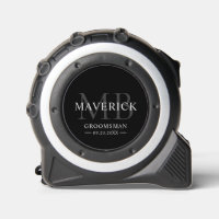Groomsmen Gifts - Monogram Wedding Favors Best Man Tape Measure