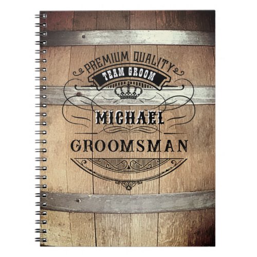 Groomsmen Gifts Notebook