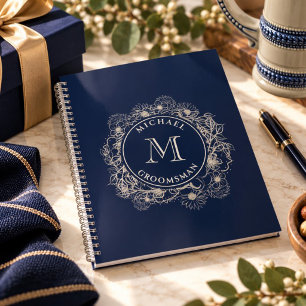 Groomsmen Gifts Personalized Navy Planner