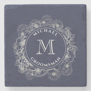 Groomsmen Gifts Personalized Stone Coaster