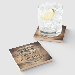 Groomsmen Gifts Stone Coaster
