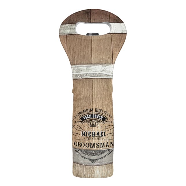 Groomsmen Gifts Wine Bag (Front)