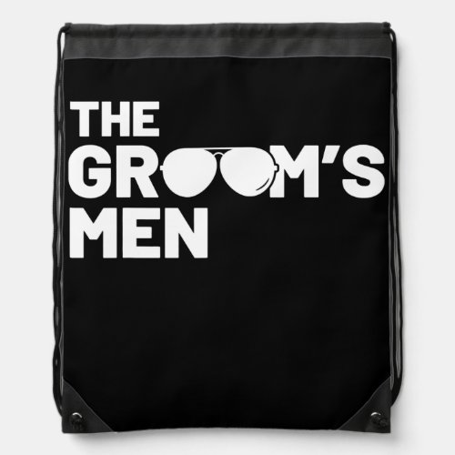 Groomsmen Groom Squat Men Bachelor Supplies Party Drawstring Bag
