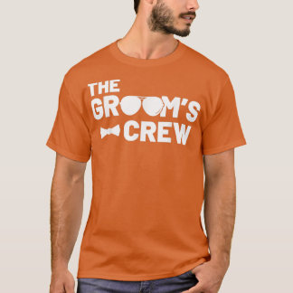 Groomsmen Groom Squat Men Bachelor Supplies Party T-Shirt