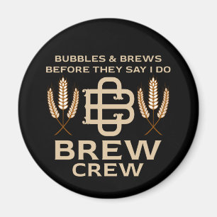 Groomsmen Grooms Crew Drinking Party Magnet