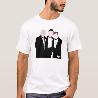 Groomsmen in Black Tie Pose for a Picture T-Shirt