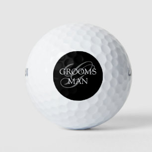 Groomsmen Monogram Wedding Golf Balls