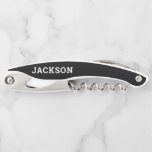 Groomsmen Proposal Cork Screw Best Man Proposal Waiter's Corkscrew<br><div class="desc">Pop the question in style with this personalized cork screw! 
Easily edit the name and title. Even change the colors to match your wedding!</div>