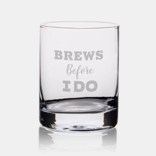 Groomsmen Proposal Glass, Brew before i do  Rocks Glass (Glassware)