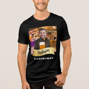 Groomsmen Series: The Beer boss Tri-Blend Shirt