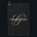 Groomsmen Swagbag Golf Towel<br><div class="desc">Make your own custom monogrammed golf towel. Personalize this design with your own text. You can further customize this design by selecting the "customize further" link if desired.</div>