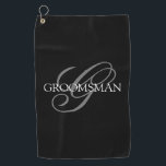 Groomsmen Swagbag Golf Towel<br><div class="desc">Make your own custom monogrammed golf towel. Personalize this design with your own text. You can further customize this design by selecting the "customize further" link if desired.</div>
