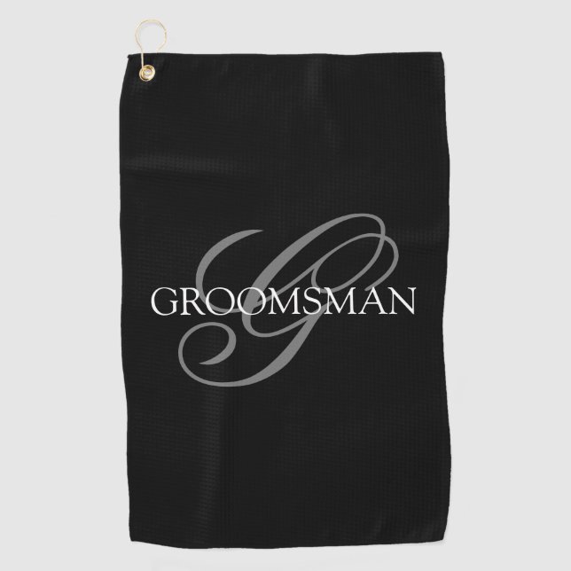 Groomsmen Swagbag Golf Towel (Front)