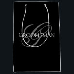 Groomsmen Swagbag Medium Gift Bag<br><div class="desc">Make your own custom gift bag. Personalize this design with your own text. You can further customize this design by selecting the "customize further" link if desired.</div>