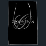 Groomsmen Swagbag Medium Gift Bag<br><div class="desc">Make your own custom gift bag. Personalize this design with your own text. You can further customize this design by selecting the "customize further" link if desired.</div>