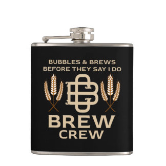 Groomsmen Team Groom Squad Humor Funny Flask