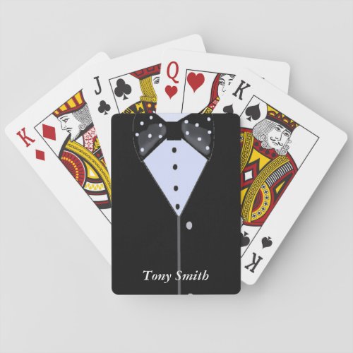 Groomsmen Tuxedo Poker Cards