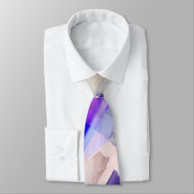 Groomsmen Watercolor Rose Gold Violet Lilac