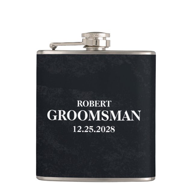 Groomsmen Wedding Flask (Front)