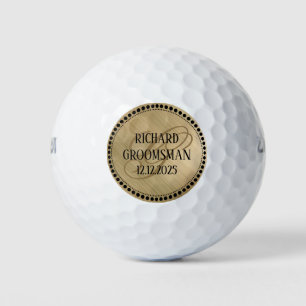 Groomsmen Wedding Party Gift Golf Balls