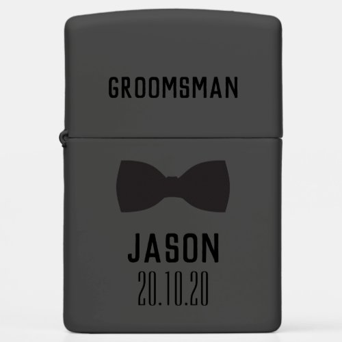 Groomsmen Wedding Party Gift Zippo Lighter