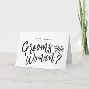 GroomsWoman | Script writing Wedding request Card