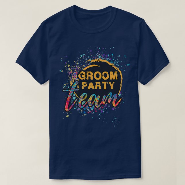 Groomx27s team T-Shirt (Design Front)