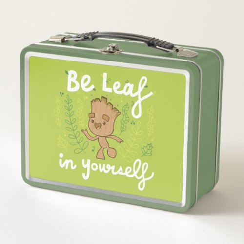 Groot Be Leaf in Yourself Metal Lunch Box