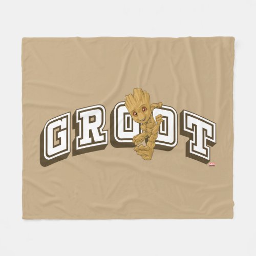 Groot Collegiate Name Graphic Fleece Blanket
