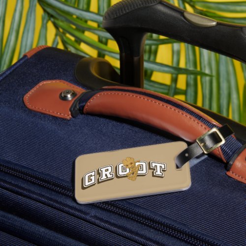 Groot Collegiate Name Graphic Luggage Tag