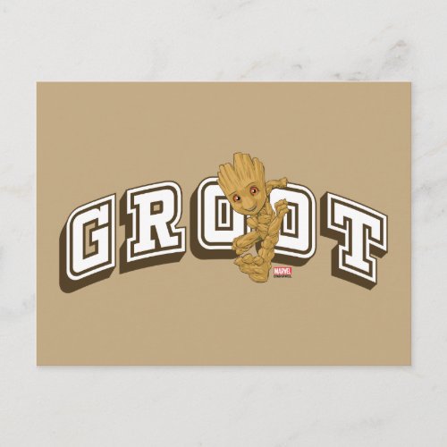 Groot Collegiate Name Graphic Postcard