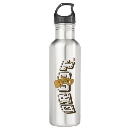 Groot Collegiate Name Graphic Stainless Steel Water Bottle